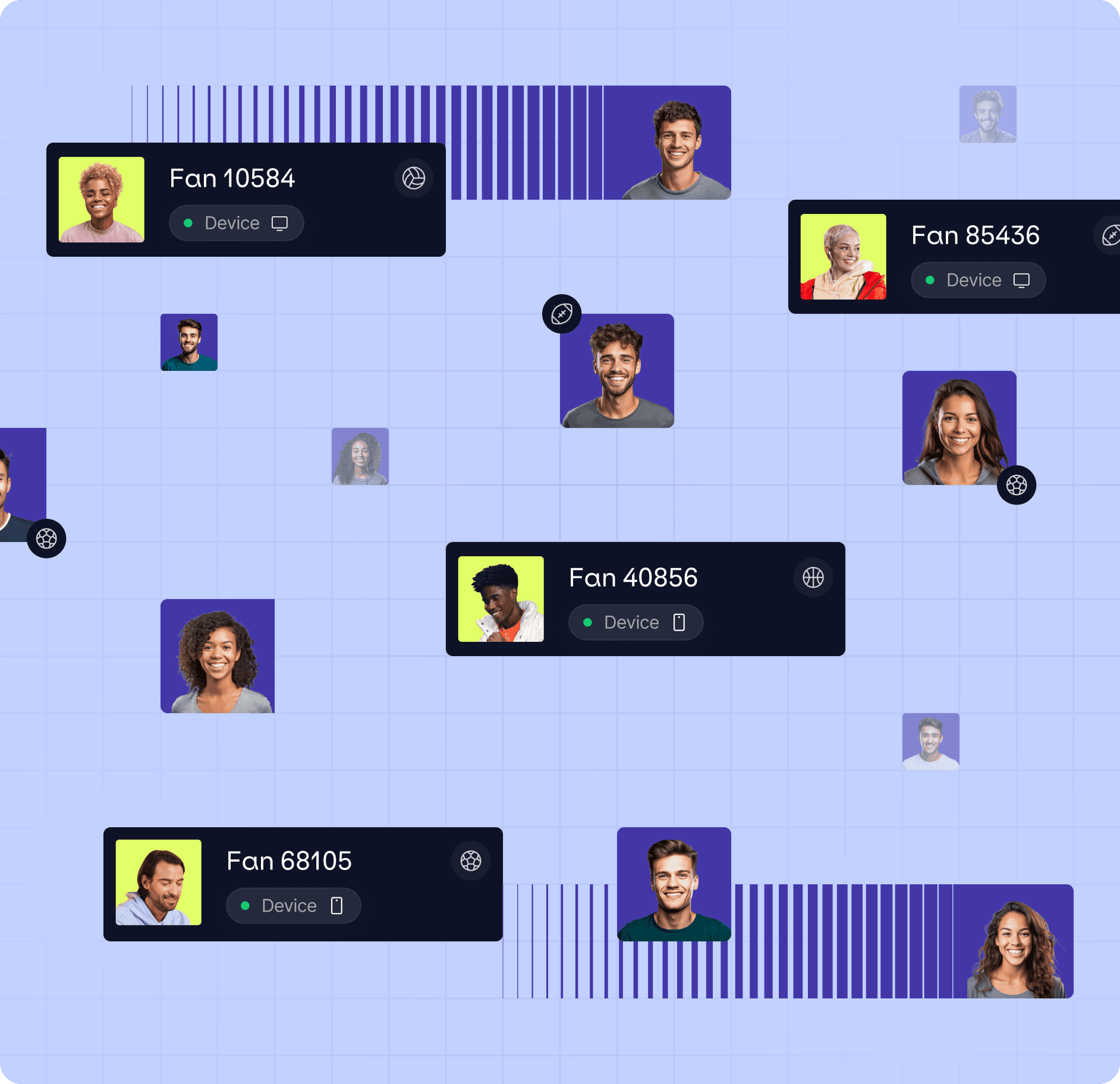 Visualization of Genius Sports' tools for creating tailored marketing campaigns in the sports industry