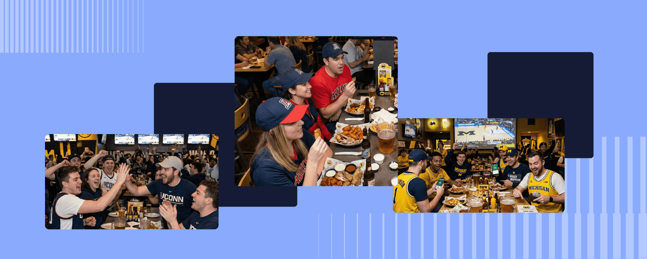 Customers in sports bars