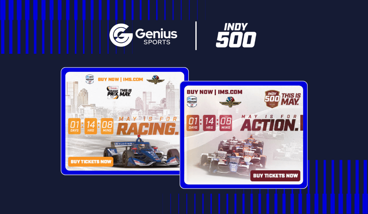 Genius Sports X Indy500 Press Release Visual